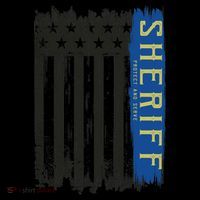 Sheriff American Flag Protect And Serve Coffee Mug thumb 5