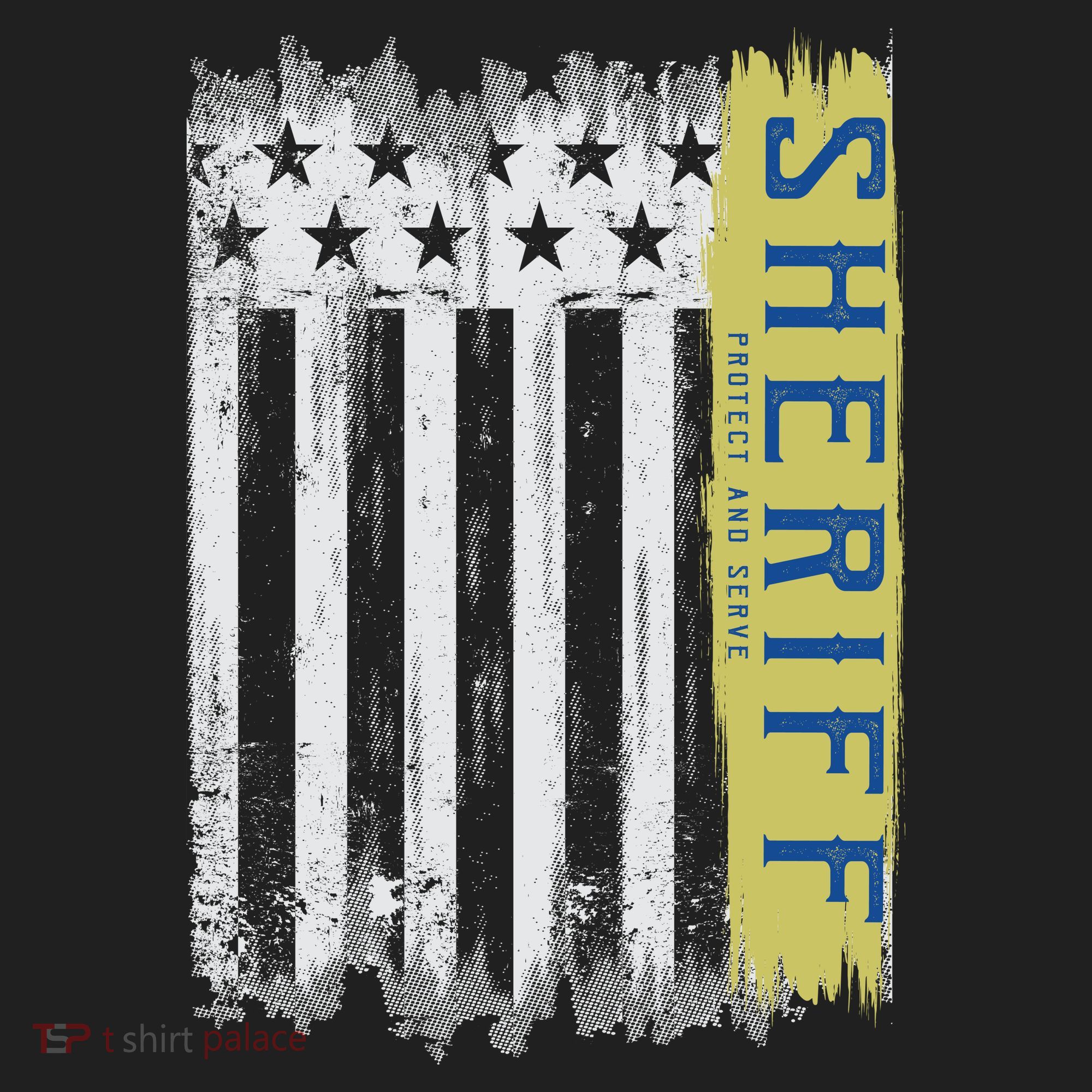 Sheriff American Flag Protect And Serve Tumbler