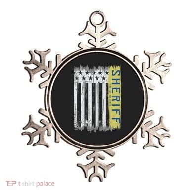 Sheriff American Flag Protect And Serve Ornament