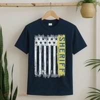 Sheriff American Flag Protect And Serve T-Shirt thumb 2