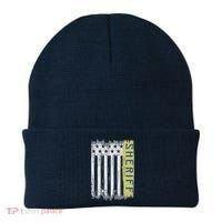 Sheriff American Flag Protect And Serve Beanie thumb 0