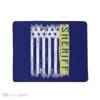 Sheriff American Flag Protect And Serve Mousepad thumb 0