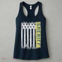 Sheriff American Flag Protect And Serve Women's Tank Top thumb 3