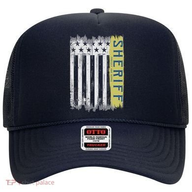 Sheriff American Flag Protect And Serve Hat