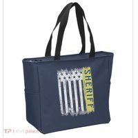 Sheriff American Flag Protect And Serve Tote Bag thumb 2