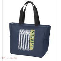 Sheriff American Flag Protect And Serve Tote Bag thumb 3