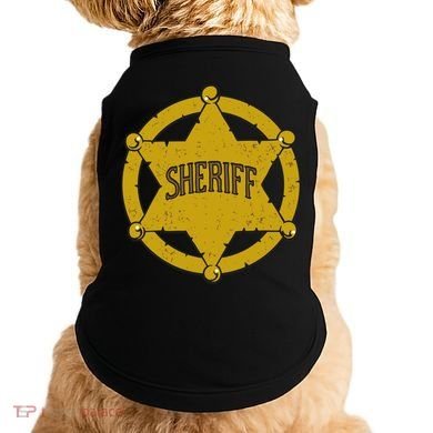 Sheriff Badge Doggie Tank