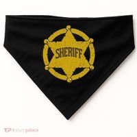 Sheriff Badge USA-Made Doggie Bandana thumb 0