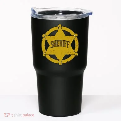 Sheriff Badge Tumbler
