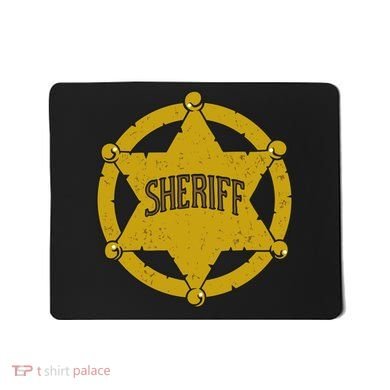 Sheriff Badge Mousepad