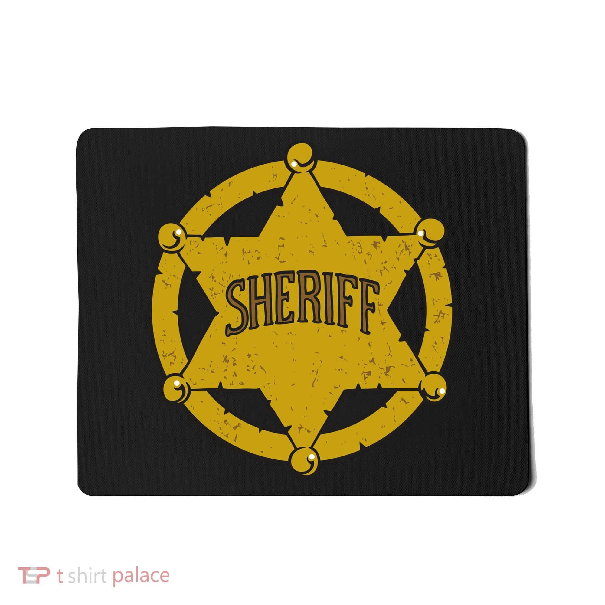 Sheriff Badge Mousepad