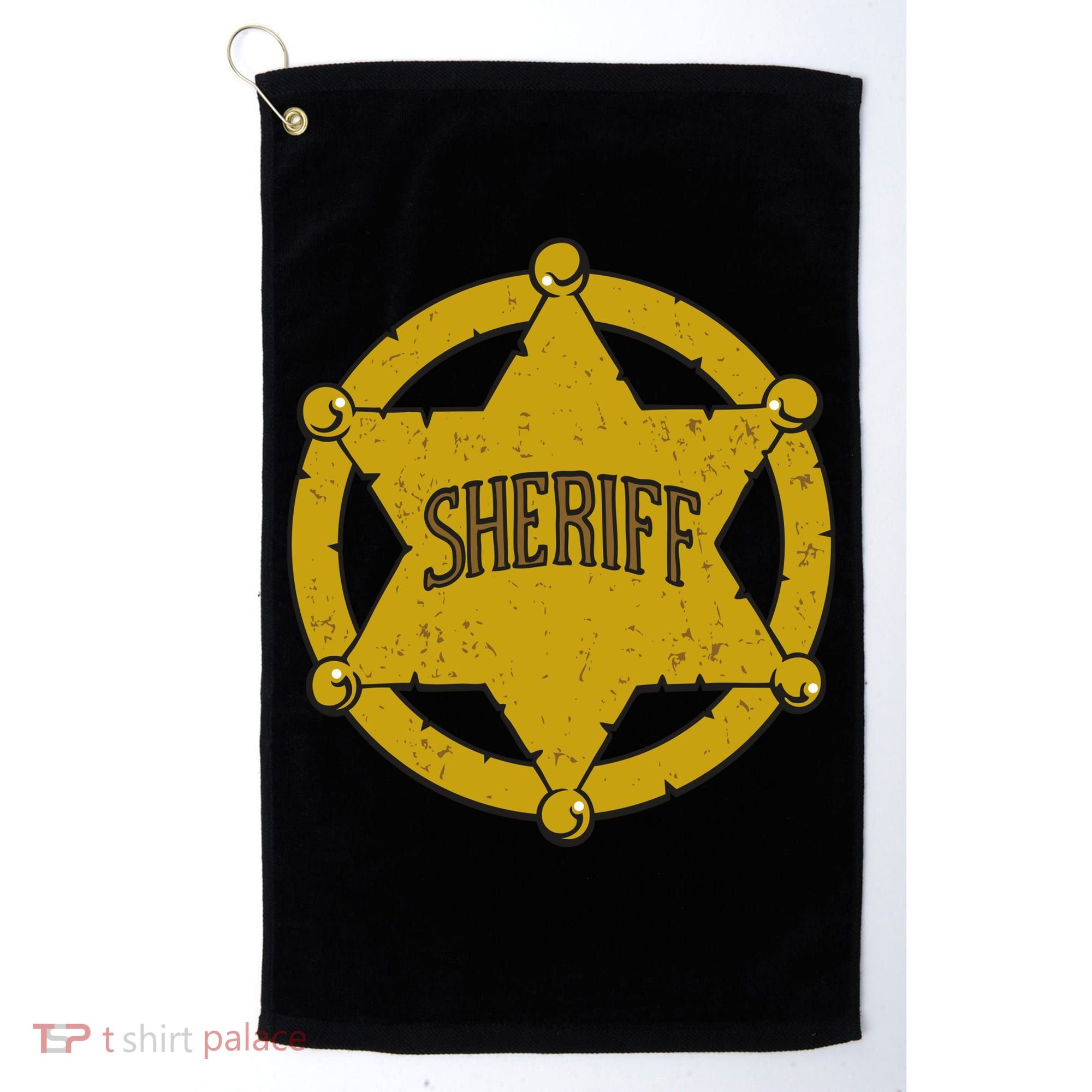 Sheriff Badge Golf Towel