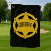 Sheriff Badge Golf Towel thumb 1