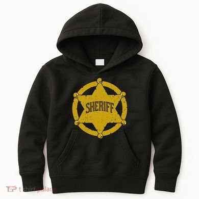 Sheriff Badge Kids Hoodie