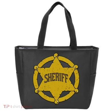 Sheriff Badge Tote Bag