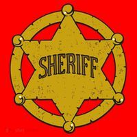 Sheriff Badge Santa Hat thumb 1