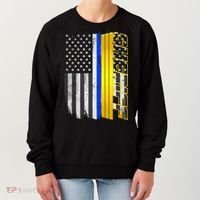 Sheriff Blue Thin Line Police Flag Women's Sweatshirt thumb 0