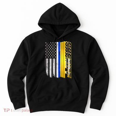 Sheriff Blue Thin Line Police Flag Hoodie