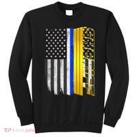 Sheriff Blue Thin Line Police Flag Sweatshirt thumb 0