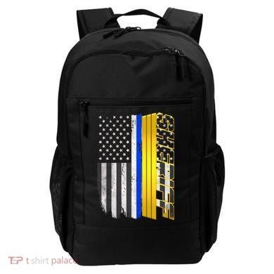 Sheriff Blue Thin Line Police Flag Backpack