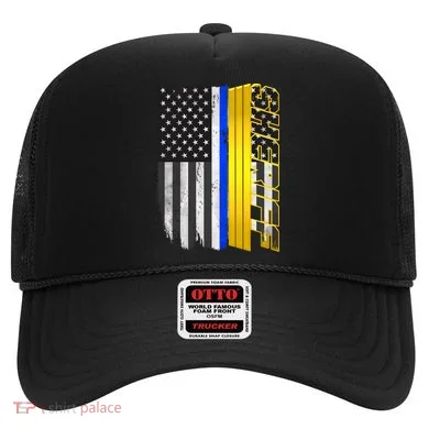 Sheriff Blue Thin Line Police Flag Hat