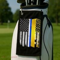 Sheriff Blue Thin Line Police Flag Golf Towel thumb 2