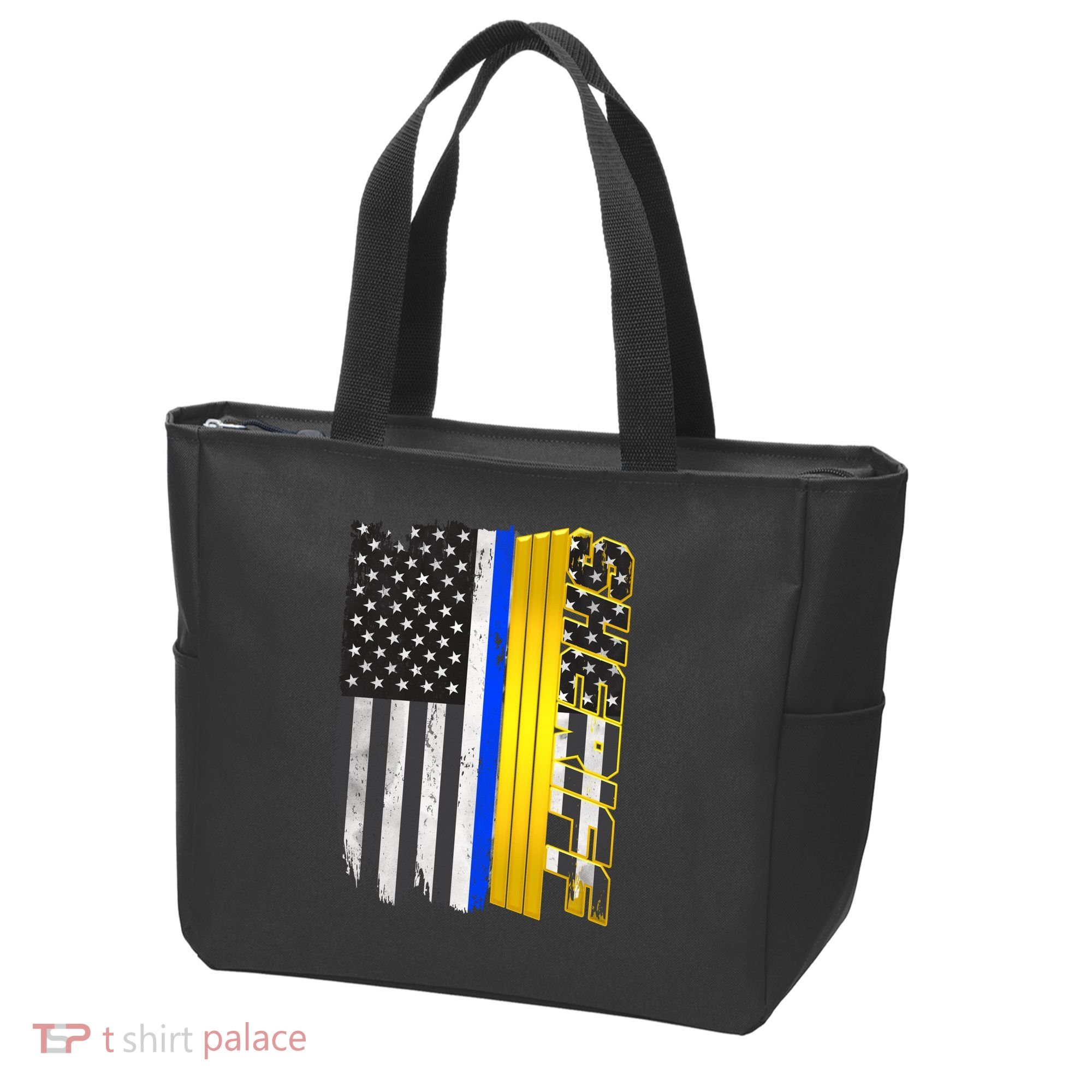 Sheriff Blue Thin Line Police Flag Tote Bag