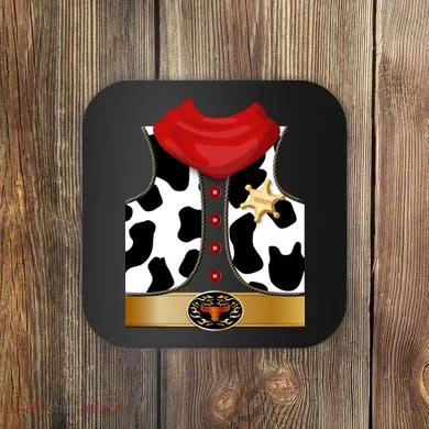 Sheriff Cowboy Costume Coaster