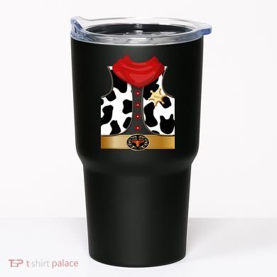 Sheriff Cowboy Costume Tumbler