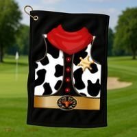 Sheriff Cowboy Costume Golf Towel thumb 1