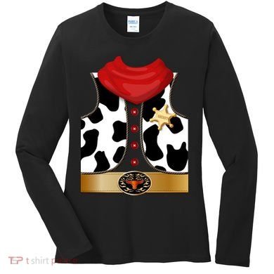 Sheriff Cowboy Costume Women's Long Sleeve Shirt