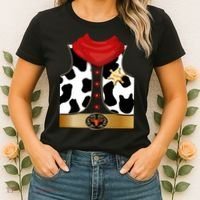 Sheriff Cowboy Costume Women's T-Shirt thumb 2