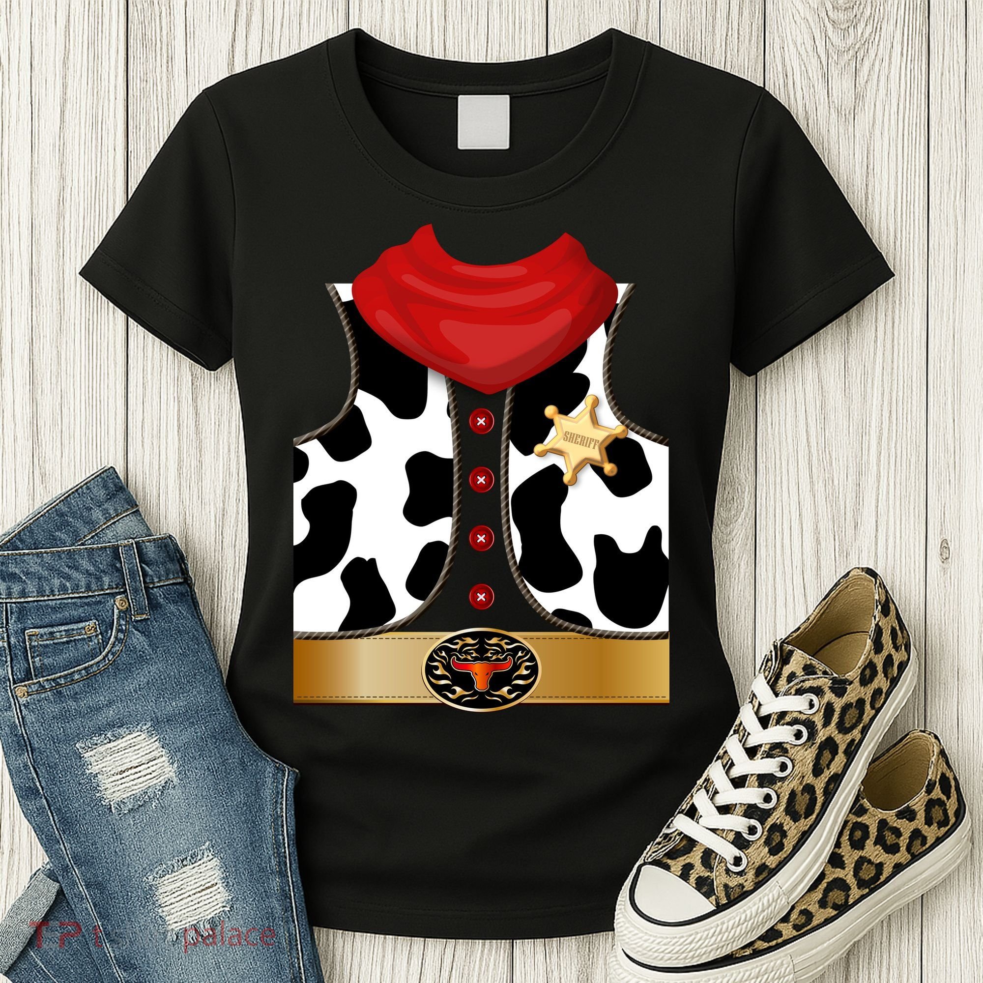 Sheriff Cowboy Costume Women's T-Shirt