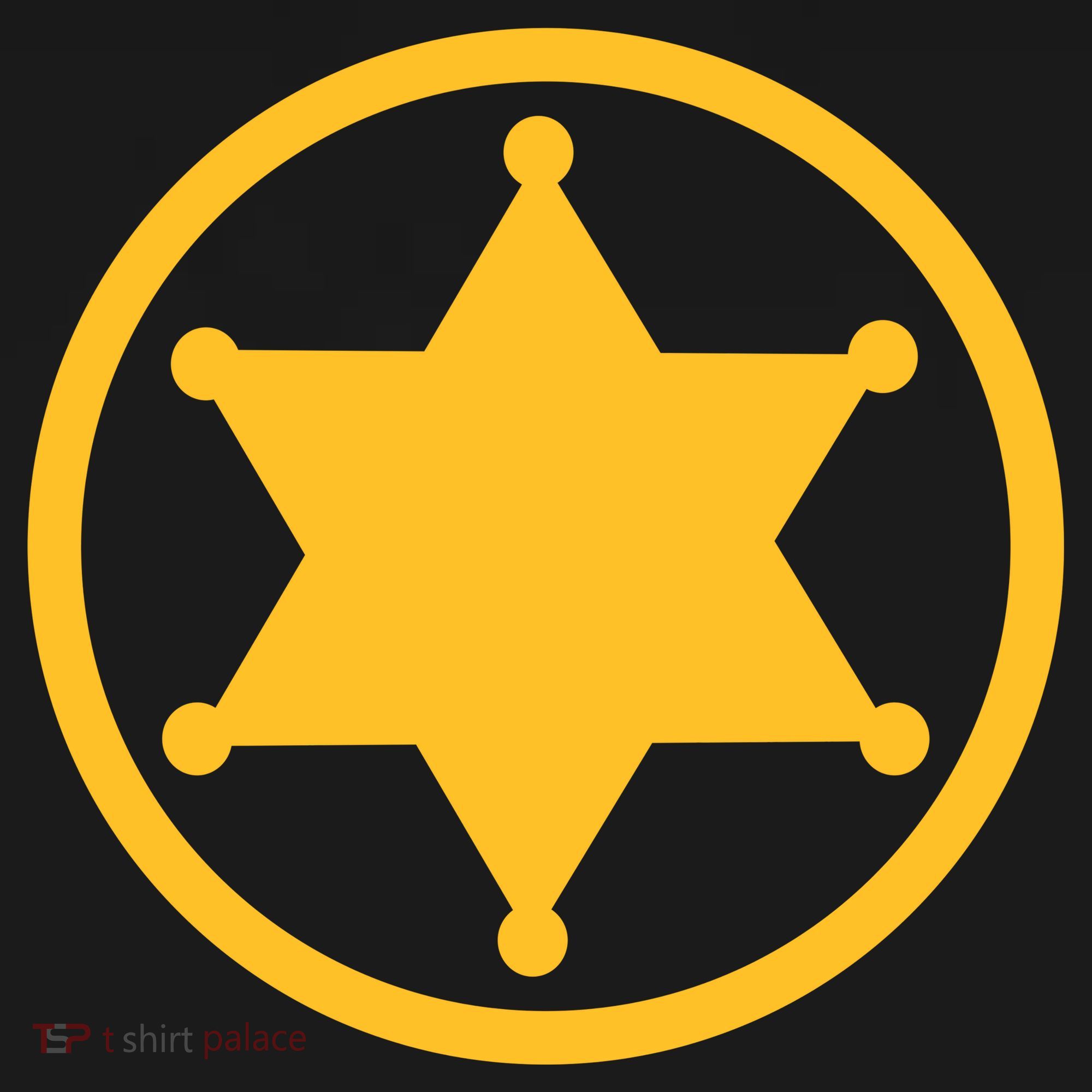 Sheriff Star Doggie Tank