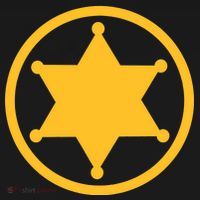 Sheriff Star USA-Made Doggie Bandana thumb 2