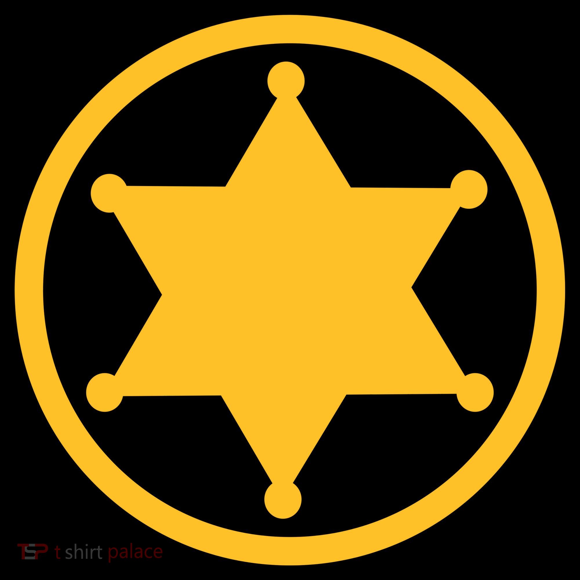 Sheriff Star Button