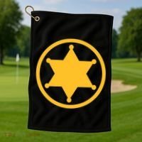 Sheriff Star Golf Towel thumb 1