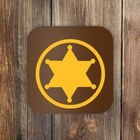 Sheriff Star Coaster thumb 0