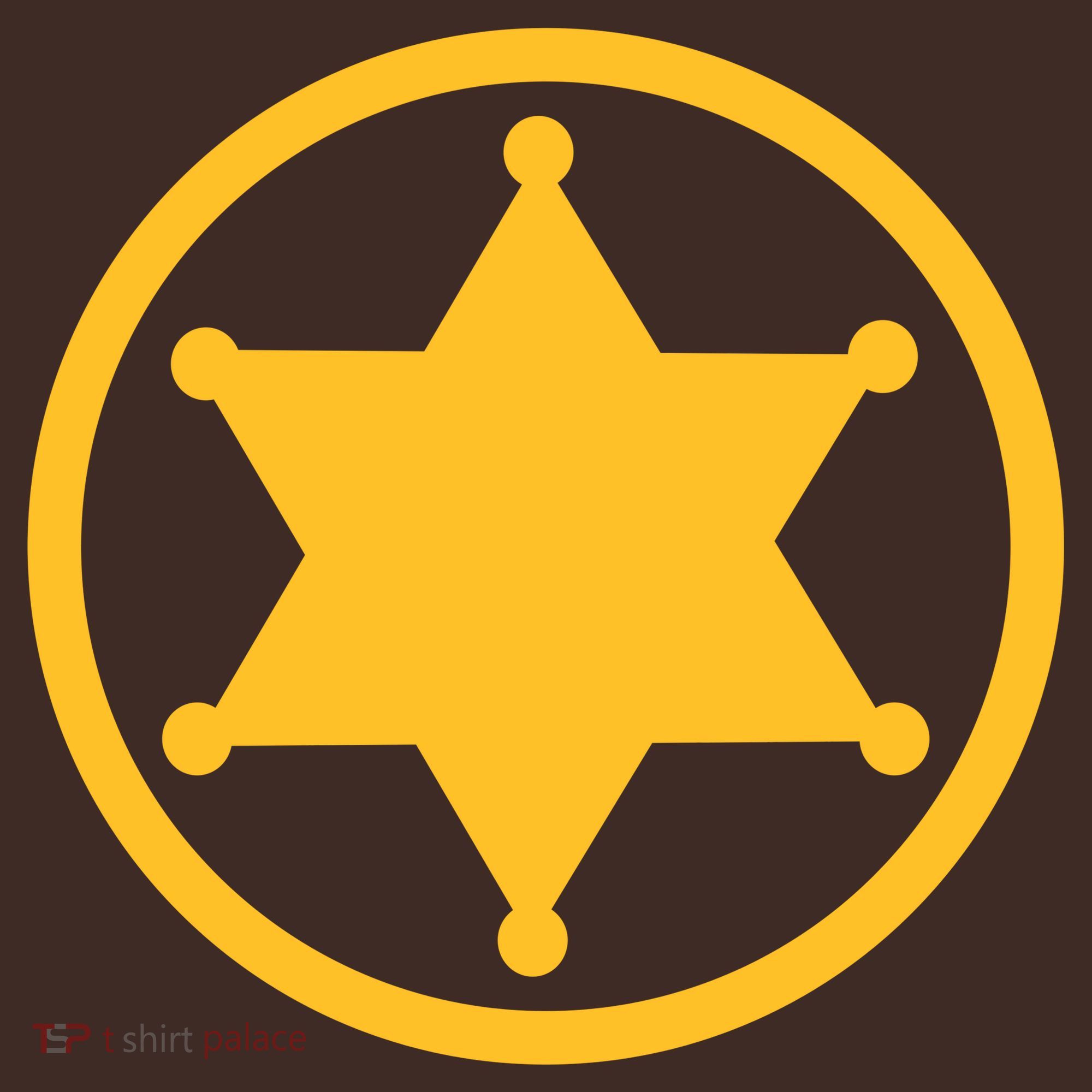 Sheriff Star Coaster