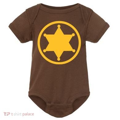 Sheriff Star Baby Bodysuit