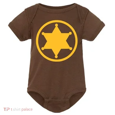 Sheriff Star Baby Bodysuit