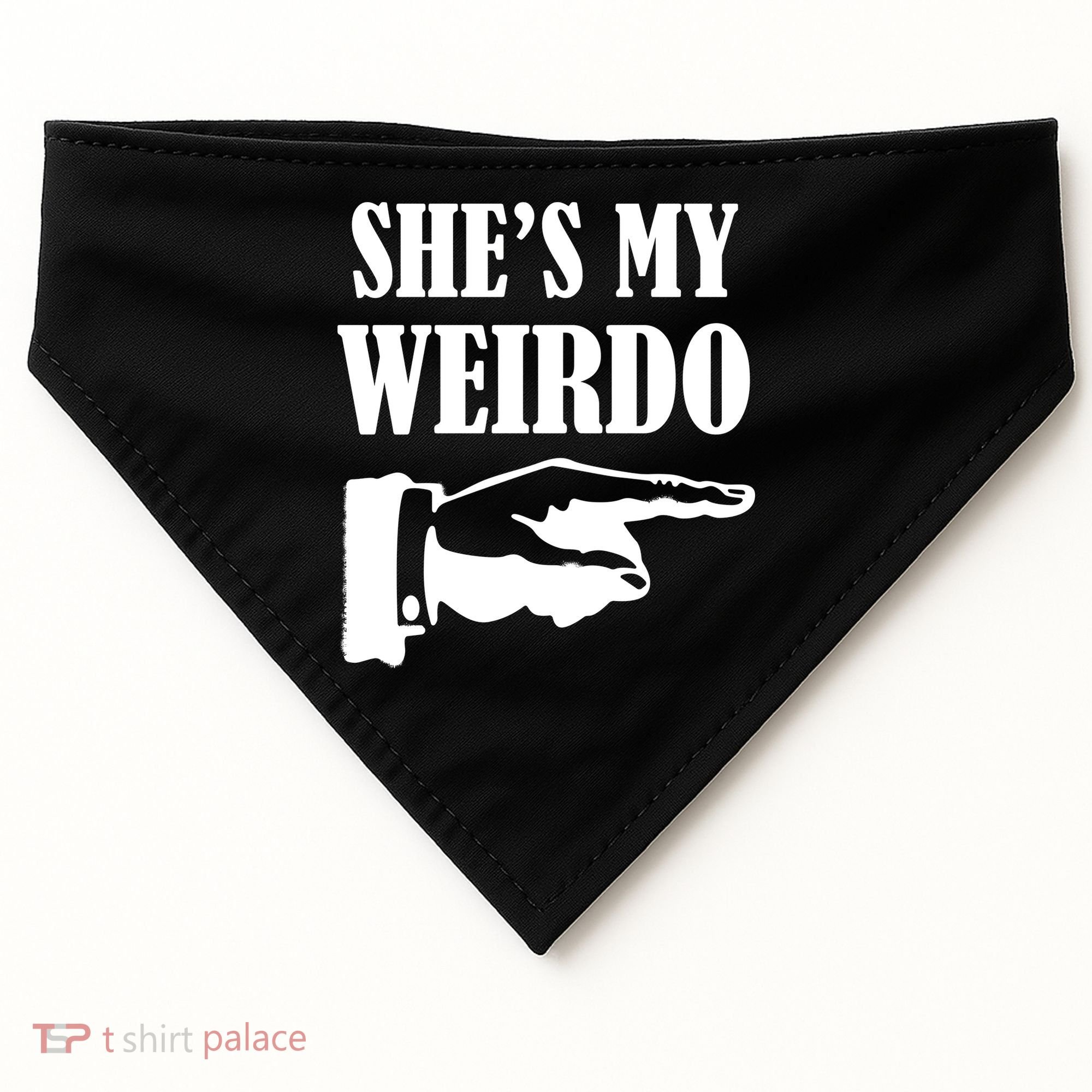 She's  My Weirdo USA-Made Doggie Bandana