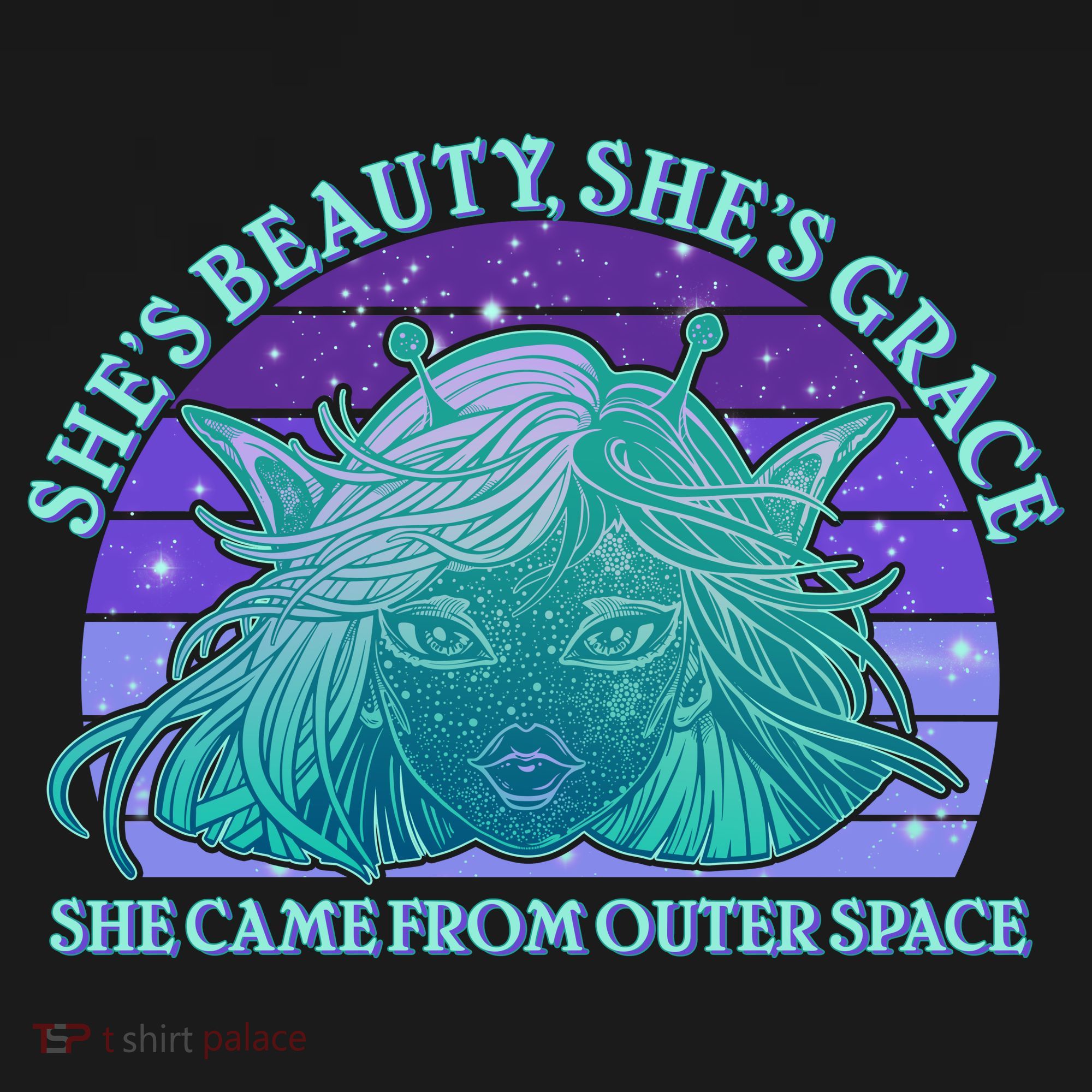 She's Beauty She's Grace She Came From Outer Space Backpack