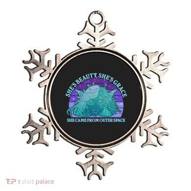 She's Beauty She's Grace She Came From Outer Space Ornament