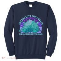 She's Beauty She's Grace She Came From Outer Space Sweatshirt thumb 0