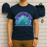 She's Beauty She's Grace She Came From Outer Space T-Shirt thumb 6