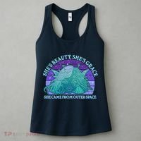 She's Beauty She's Grace She Came From Outer Space Women's Tank Top thumb 3