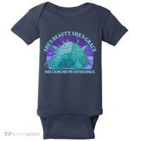 She's Beauty She's Grace She Came From Outer Space Baby Bodysuit thumb 0