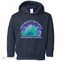 She's Beauty She's Grace She Came From Outer Space Toddler Hoodie thumb 0