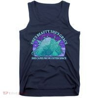 She's Beauty She's Grace She Came From Outer Space Tank Top thumb 0